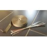 Bande isolante Titanium 15mx25mm + 10 colliers inox